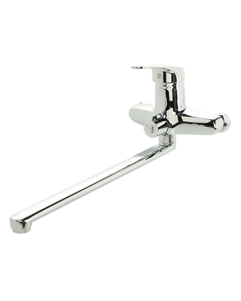 Смеситель для ванны однорычажный универсальный с душевым набором Agger Exact A2121100 хром